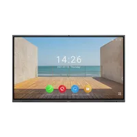 GAOKEview 86inch 4K Conference LCD Interactive Whiteboard Interactive Flat Panel Display Webcam Smart Board with Microphone