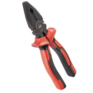 Chrome Vanadium Combination <b>Plier</b> Induction Hardened Double Color Grip Mirror Satin Black Finish Professional Hand Tool - Product Image 1