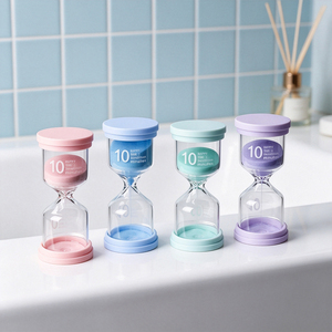 Reloj de Arena de Silicona Anticaídas con Temporizador de 3/5/10 Minutos, Reloj de Arena Colorido para Niños, para Aprender a Gestionar el Tiempo - Product Image 5