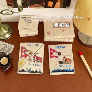 Nepal Handmade Thảo Dược Giấy Tạp Chí Lokata Lokata Nhà Máy Đẹp Cuốn Sách In Phong Cách Với 100 Tờ Bên Trong Trang Con Dấu Túi - Product Image 2