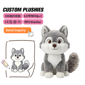 Peluche Personalizzato a Forma di <span class=keywords><strong>Volpe</strong></span> Cartoonesca, Imbottito in Cotone PP con Design Ricamato - Giocattolo Animale Piccolo e Raffinato per Avventure nella Foresta Pluviale - Product Image 3