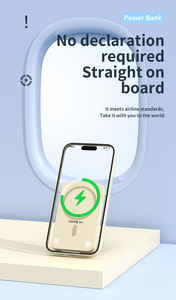 พาวเวอร์แบงค์ไร้สายแม่เหล็กแบบพกพา OEM ใหม่ พร้อมสายชาร์จ 10000mAh PD 22.5W ชาร์จเร็ว สำหรับ <span class=keywords><strong>iPhone</strong></span> 17 Pro Max - Product Image 6