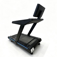 Tapis roulant de gym V16 de qualité commerciale, équipement de course motorisé avec console LED et éclairage latéral ambiant