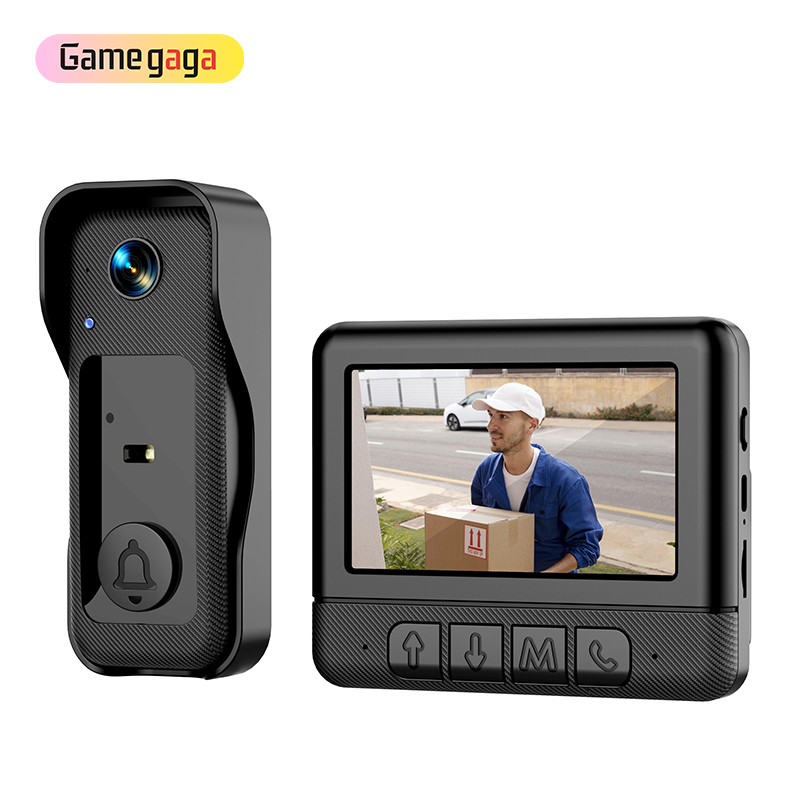 X6 4.3-Inch IPS Smart Video Doorbell with Indoor Monitor, 1080P HD Security Camera, 130° Wide Angle, Two-Way Audio & Night Vision