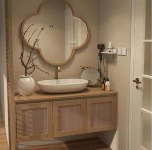 New Chinese Style Solid Wood Bathroom <b>Cabinet</b> Bathroom Vanity with Smart <b>Mirror</b> - Product Image 3