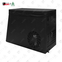 Sistema de Baño de Agua Fría Comercial Vapasauna con Enfriador Integrado, Diseño Negro, Baño de Hielo para Centro de Recuperación