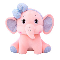 Jouets en peluche d'éléphant pour bébé, top prix de haute qualité, Logo Oem, personnalisé, animaux doux, 1 pièce