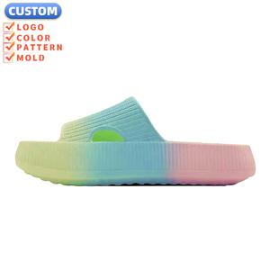 Sandalias Cloud Slides para Mujer y Hombre, Ligeras, a la Moda, con Masaje, Suela Gruesa Antideslizante, Pantuflas de Ducha - Product Image 1