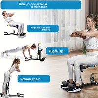 Appareil de Squat Commercial Pliable en Métal, Multifonctionnel pour Exercices Abdominaux, Cadre en Alliage d'Aluminium, Utilisation Intérieure, Entraîneur de Squat et de Sit-up