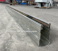 Machine de formage à rouleaux pour la fabrication de rails de guidage latéraux en forme de C pour portes à volets, vente chaude aux Philippines