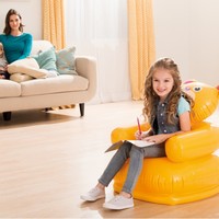Canapé gonflable Intex 68556, design moderne minimaliste, en forme d'animal de dessin animé, pour enfants, utilisation à domicile, portable, chambre et extérieur
