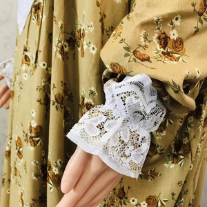 Abito da Preghiera Islamico di Alta Qualità per Donne e Ragazze Musulmane del Medio Oriente, Vestito Abaya con Pizzo e Hijab - Product Image 6