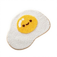 Tapis de bain matelassé mignon antidérapant, doux, super absorbant, en toile pelucheuse, 45x65cm