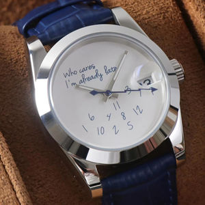 Montre digitale Cares I AM Already Later NH35 Mod, étanche 3 ATM, cadran en silicone et plastique, aiguille, alarme, boîtier rectangulaire 50 mm - Product Image 1