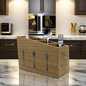 Organisateur d'ustensiles en <span class=keywords><strong>bois</strong></span> personnalisable Boîte de rangement de <span class=keywords><strong>cuisine</strong></span> personnalisée Ustensiles Organisateur de bureau élégant Boîte de rangement de <span class=keywords><strong>cuisine</strong></span> élégante - Product Image 5
