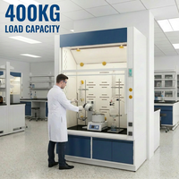 Hotte de laboratoire standard en acier Baitu EN14175-1 avec conception 3D gratuite, capacité de charge de 400 kg, pour laboratoire de sécurité thermique des matériaux