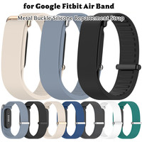Correa de Metal con Cierre para Google Fitbit Air, Correa Deportiva de Silicona para Reloj Inteligente Fitbit Air