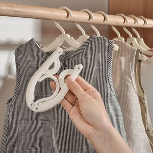 Heavy-Duty Flexible Multifunctional Portable Folding PP Rivet Style Clothes <strong>Hanger</strong> for Home Business Travel Wardrobe Clothing - Product Image 1