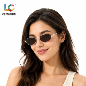 Occhiali da Sole Ovali in Metallo Retrò, Polarizzati UV400, Stile Vintage Anni '90, Leggeri per Attività all'Aperto, Viaggi, Unisex - Product Image 2