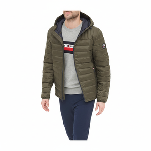 Veste en duvet matelassée chauffante personnalisée OEM pour hommes manteaux avec capuche extérieure d'hiver polaire et denim travail et chemise style vente en gros - Product Image 2