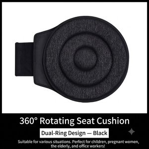 Coussin <span class=keywords><strong>de</strong></span> <span class=keywords><strong>siège</strong></span> en polyester doux, 40 cm, rotation à 360 degrés, <span class=keywords><strong>housse</strong></span> <span class=keywords><strong>de</strong></span> <span class=keywords><strong>siège</strong></span> <span class=keywords><strong>de</strong></span> <span class=keywords><strong>voiture</strong></span> <span class=keywords><strong>pour</strong></span> personnes âgées et enfants enceintes - Product Image 2