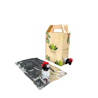 Sac liquide en aluminium de 1 litre avec valve papillon pour jus et vin rouge, sac stérile haute barrière, épais, anti-lumière et recouvert d'aluminium