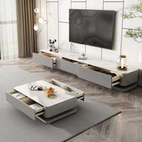 Fabricant de gros prix personnalisé nouvelle table basse de salon décorative nordique en bois blanc avec grand rangement
