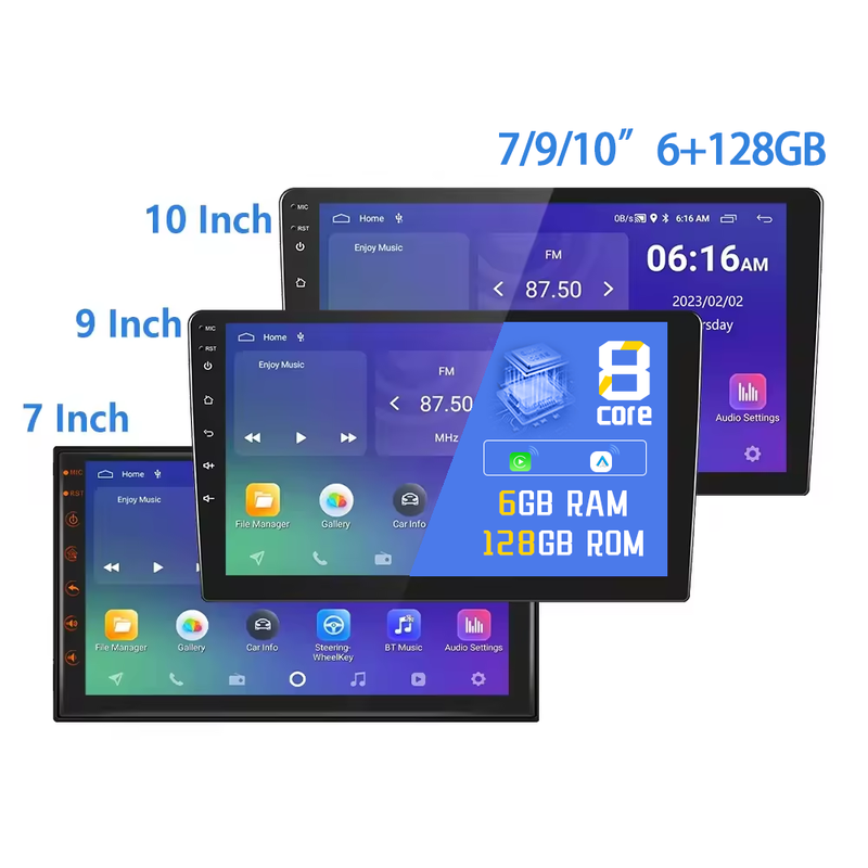 Android 1 Din Car Radio Tape