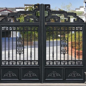Aluminium <strong>Arch</strong> <strong>Gates</strong> Royal Design Powder Coated Wrought Iron Metal Aluminum Nature Pressure Treated <strong>Wood</strong> Type Customized Color - Product Image 2