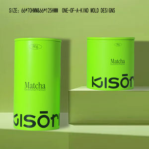 Personalizza lo Screening Matcha barattolo di latta da 30g sigillati unici Matcha vuoti per tè leggero per tè sfuso piccolo personalizzato - Product Image 3