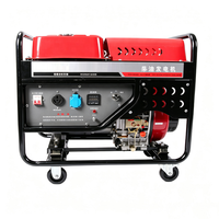 Générateur diesel silencieux 5KW, triphasé, 50Hz, démarrage électrique à distance, portable, alimentation de secours pour ferme, protection contre les surcharges