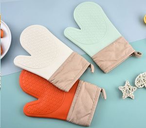 Gants de four en silicone à motif diamant, résistants aux hautes températures, isolants thermiquement, anti-brûlure, outils de cuisine et de pâtisserie - Product Image 4