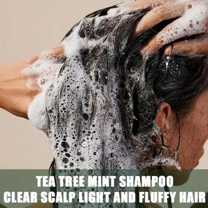 Champú Vegano Orgánico Sin Sulfatos de Marca Privada, Hidratante, Anticaída, con Árbol de Té y Agua de Arroz, Nutritivo para el Crecimiento del Cabello - Product Image 5