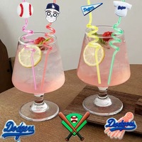Patchs décoratifs souples à thème baseball avec logo des Dodgers, en PET, pour fêtes de fin d'année ; disponibles