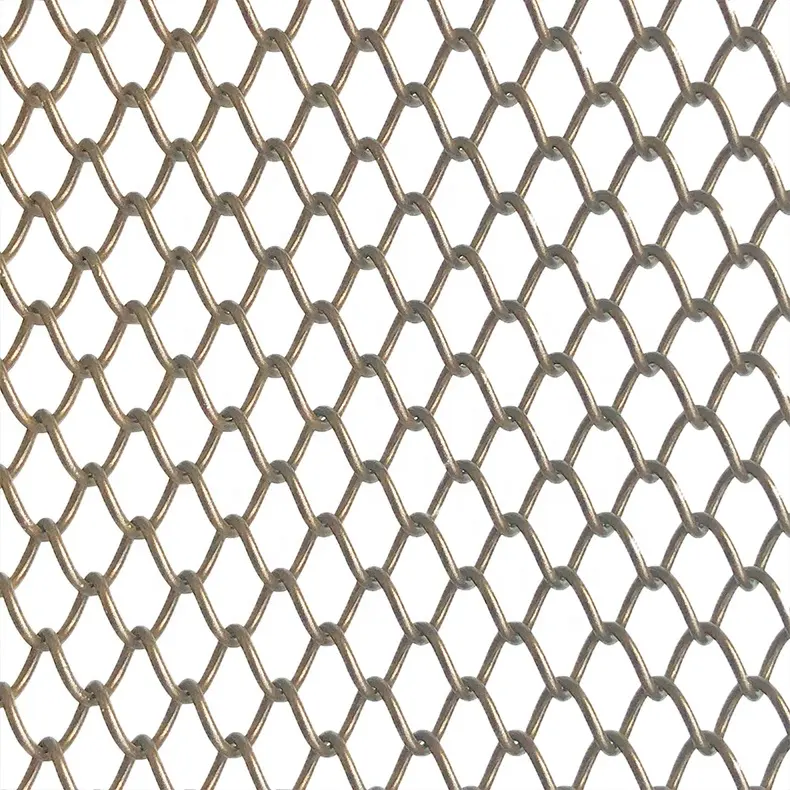 Decorative stainless steel chainmail ring metal mesh curtain