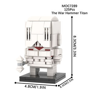 Attack Titan, el colosal blindado, carro de <span class=keywords><strong>la</strong></span> bestia femenina, regalos para niños, juegos de bloques de construcción Diy, juguetes de Anime para niños - Product Image 2