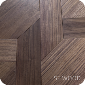 Plancher en bois dur d'ingénierie de <span class=keywords><strong>parquet</strong></span> d'art de noix noire - Product Image 3