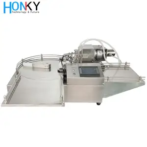 Desktop Various Sizes Automatic Bottle Feed Structure Vial Filling Machine High Precision Filling Pump For Cosmetic Filling