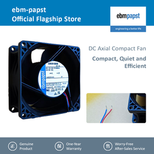 Ventilador Axial de Refrigeración ebmpapst 8218JN 48VDC 11W 8400RPM 80x80x38mm 132m3/h con Rodamiento de Bolas para Equipos de Alta Gama, OEM ODM - Product Image 2