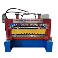 Presse à tuiles en acier coloré CNC entièrement automatique, design à ondulations d'eau, facile à utiliser, tuiles murales en arc, garantie de plus de 5 ans