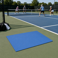 Système de revêtement de sol pour terrain de pickleball Enlio Outdoor, en PVC, motif sable cristallin 3 mm, tapis de sport temporaire en vinyle en rouleau