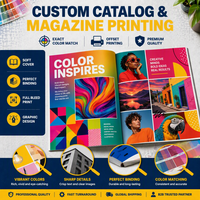 Services d'impression de brochures sur mesure pour restaurants, avec impression offset professionnelle, plastification et reliure agrafée sur papier fantaisie