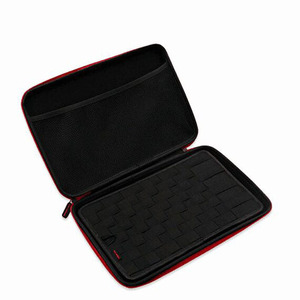 Bolsa de coleccionista, estuche grande para almacenamiento de herramientas, organizador de accesorios portátil de nailon rojo para proyectos de bricolaje, uso en sala de estar - Product Image 1