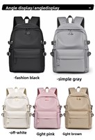 Nouveau sac à dos d'ordinateur portable unisexe simple pour affaires, en polyester, décontracté, pour voyages et sports, pour les élèves du collège et du lycée