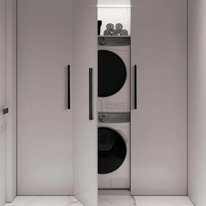 Juego de 1 Pieza de Herrajes para Muebles de Aluminio, Diseño Moderno y Sencillo, Perillas para Cajones, Tiradores para Puertas - Product Image 2