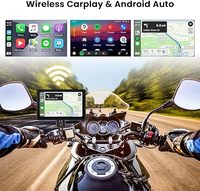 7 pouces 4G/GPS Tracker/TPMS/fil contrôle WIFI Android 10 sans fil moto Carplay moniteur Android Auto Bluetooth commande vocale