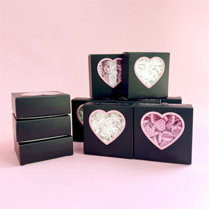 Soporte de anillos de pegamento para pestañas al por mayor 50 unids/<span class=keywords><strong>pack</strong></span> para Volumen de pestañas ventilador pegamento corazón anillos para extensiones de pestañas - Product Image 2