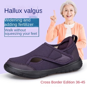 Chaussures en maille respirantes unisexes de grande taille à bout large Chaussures en maille <span class=keywords><strong>pour</strong></span> personnes d'âge moyen et âgées avec <span class=keywords><strong>hallux</strong></span> <span class=keywords><strong>valgus</strong></span> Pieds épais et enflés - Product Image 2