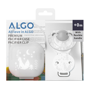 Sucette pour bébé ALGO Factory, lot de <span class=keywords><strong>3</strong></span> avec attache et étui, motif imprimé écologique, 0-12 <span class=keywords><strong>mois</strong></span>, sucette d'alimentation pour bébé - Product Image 5
