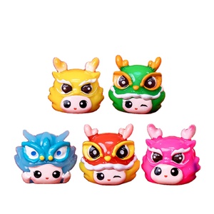 9 Estilos, Regalo de Año Nuevo 2024, Decoración 3D del Año del Dragón del Zodiaco, Adornos Lindos para Jardín, Escritorio y Hogar, Recuerdo, Escultura, Mini Muñeca, Juguetes - Product Image 1